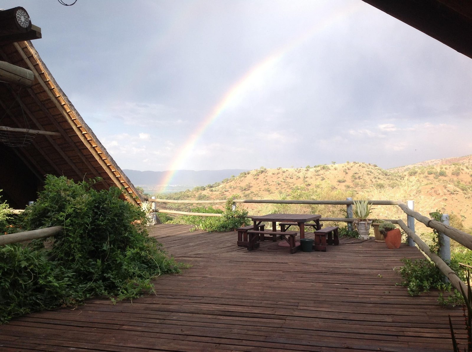 Rainbow over the upper deck